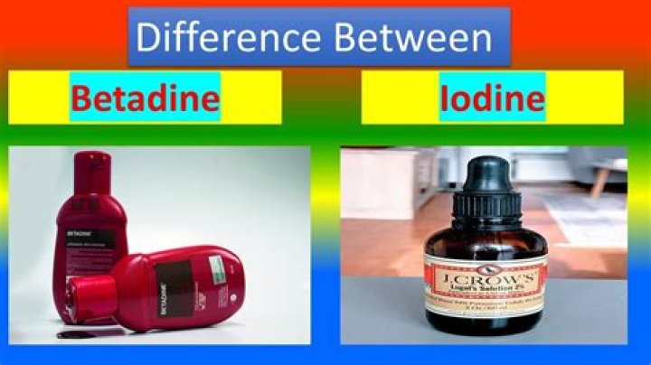 Are iodine and betadine the same?