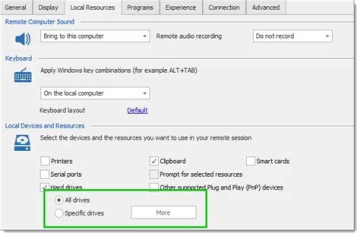 Are mapped drives user specific?
