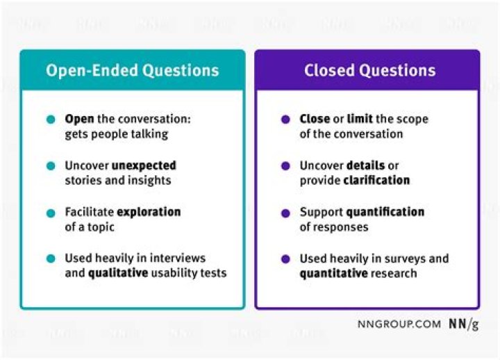 Are open ended questions qualitative or quantitative?