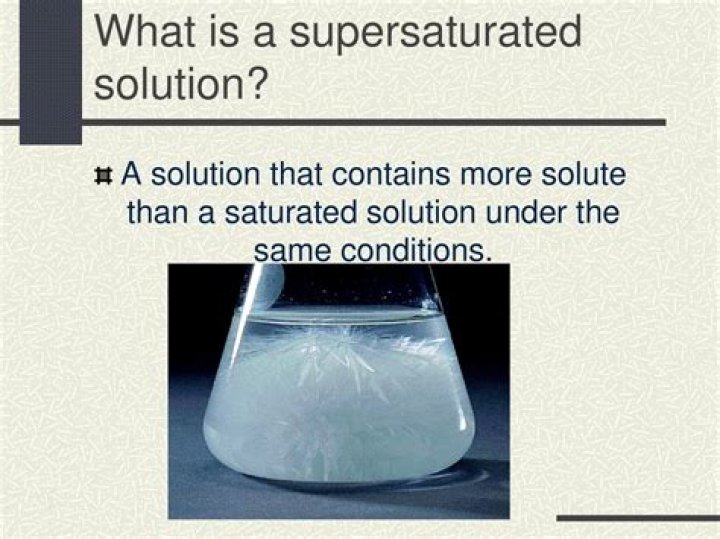 Are supersaturated solutions stable?