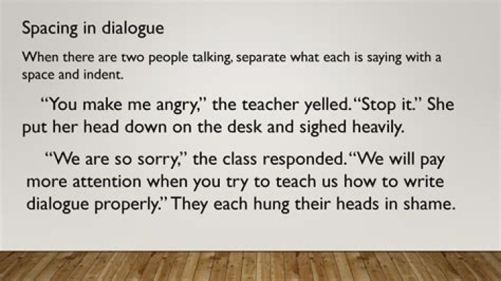 Are the dialogue correctly placed?