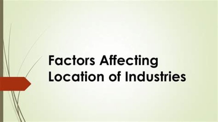 Are the factors affecting location of industries?