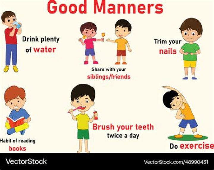 By having good manners?