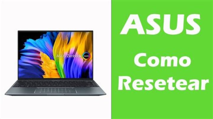 ¿Cómo reiniciar una laptop Asus con el teclado?