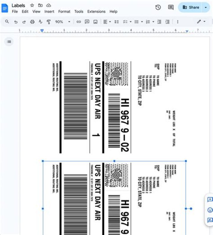Can I print a UPS label at UPS?
