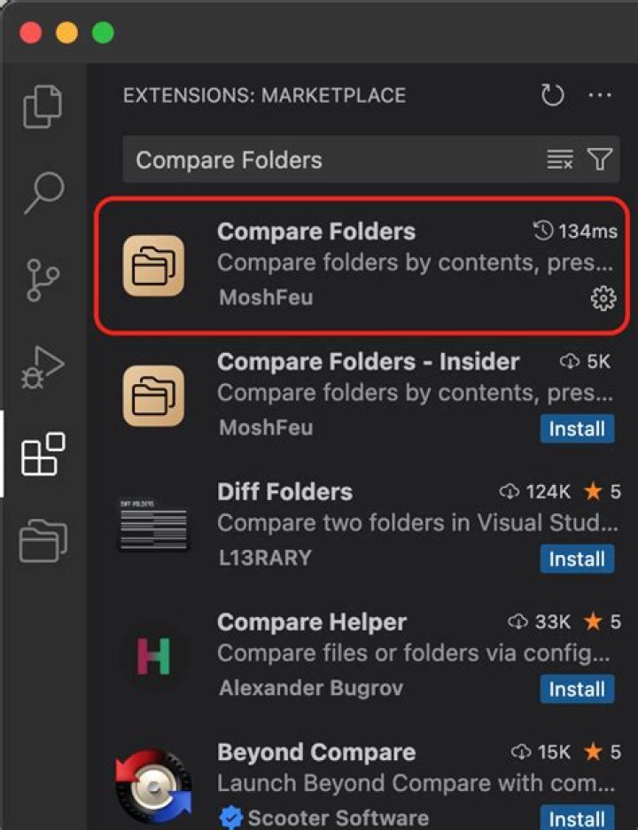 Can Notepad ++ compare folders?