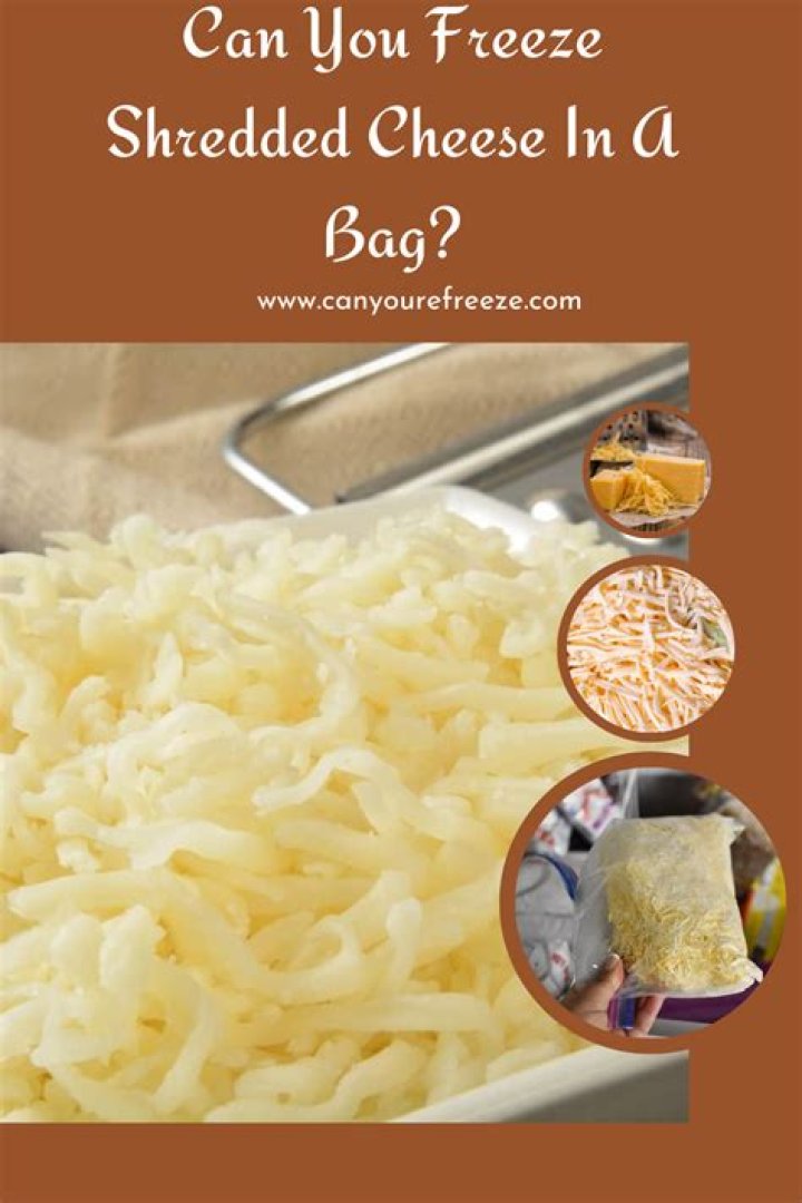 Can shredded cheese be frozen?