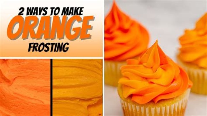 Can you dye chocolate frosting orange?
