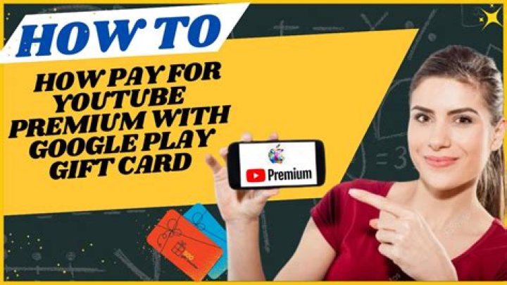 Can you pay for YouTube Premium with Google Play gift card?
