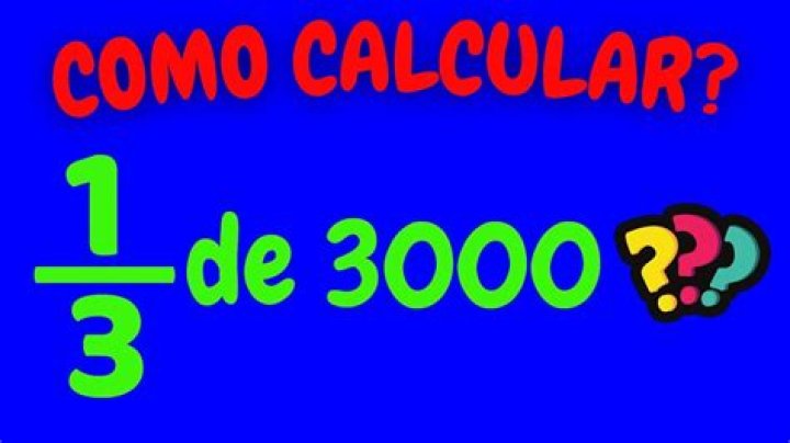Como calcular 1-3 de 100?
