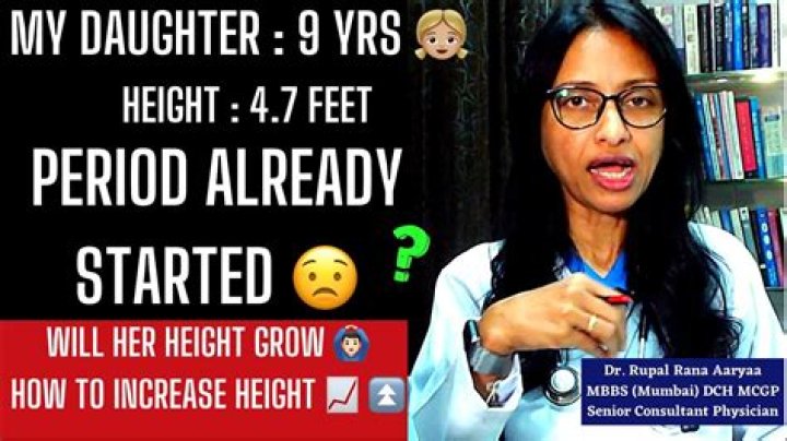 Did height increase after periods?