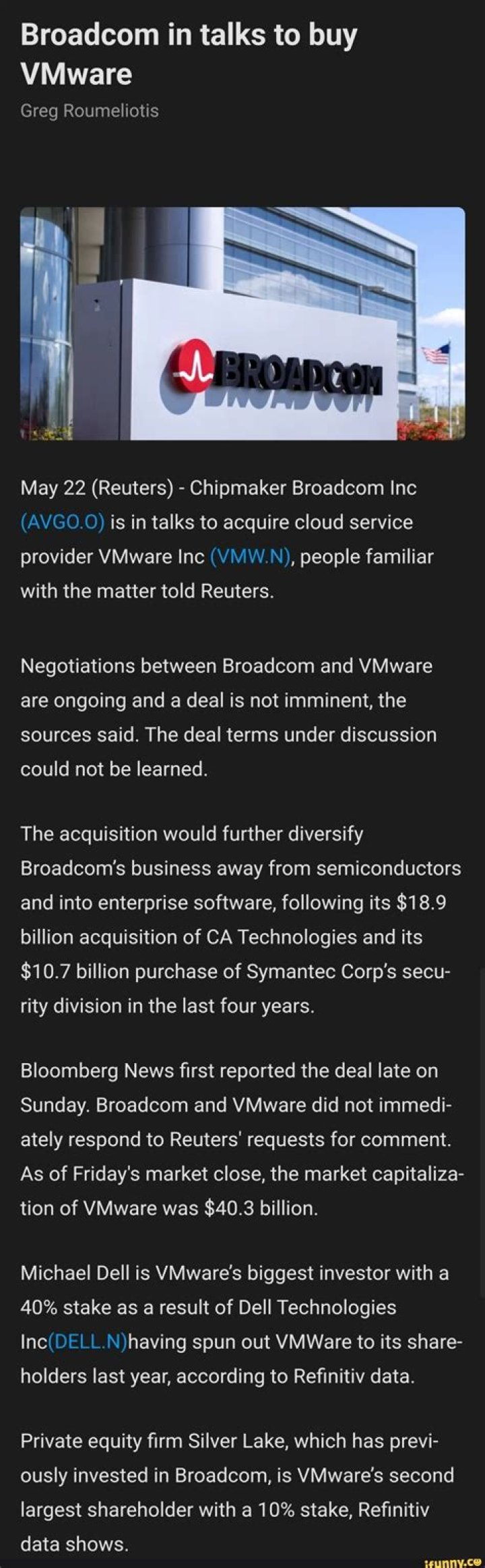 Did veritas buy symantec?