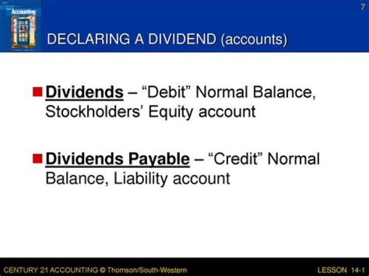 Do dividends have a normal credit balance?