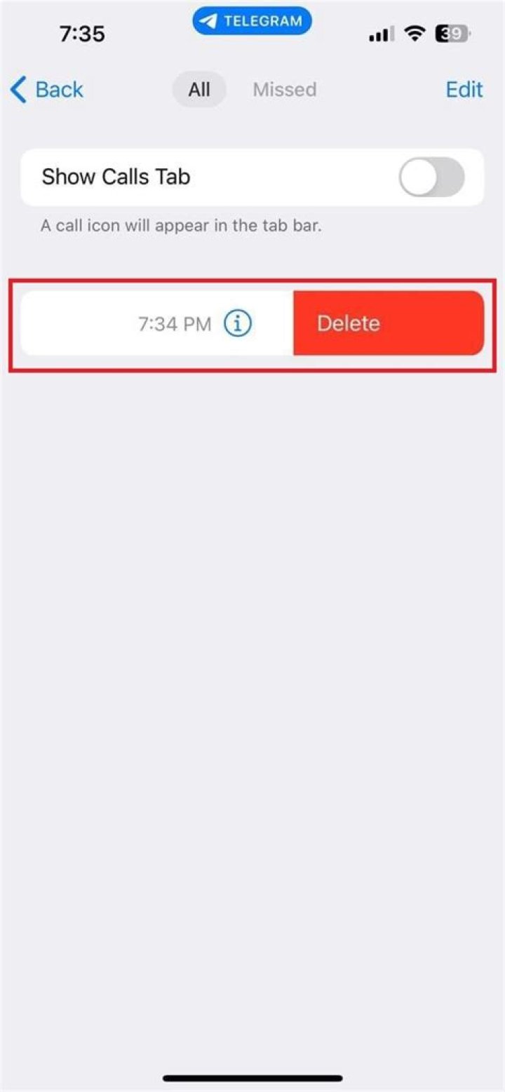 Do telegram calls show on phone bill?