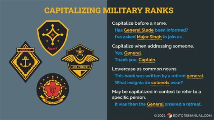 Do you capitalize commanding officer?