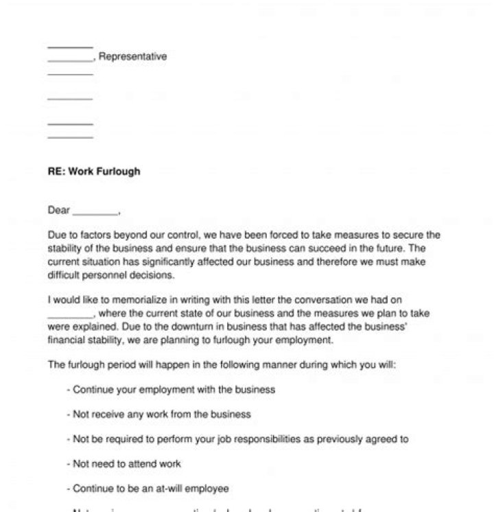 Does a furloughed employee have to return to work?