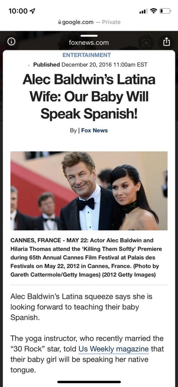 Does alec baldwin speak spanish?