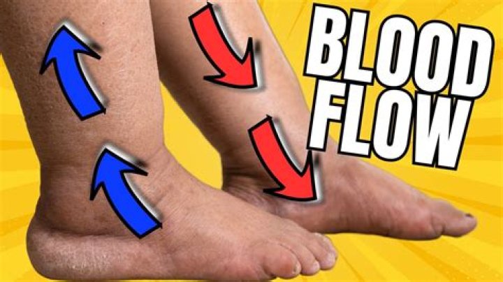 Does elevating feet increase blood flow?