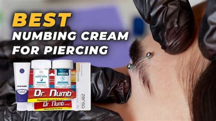 Does numbing cream affect piercings?