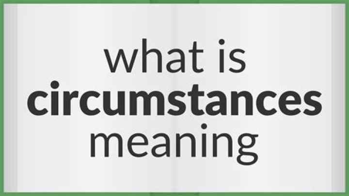Does the word circumstantial mean?