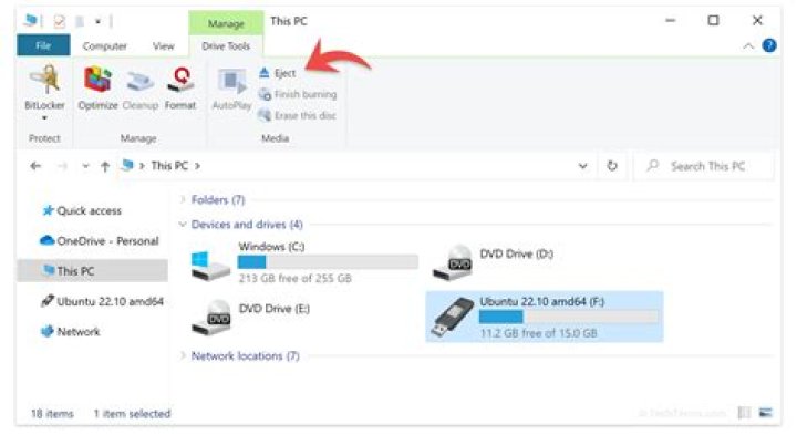 Does unmount mean eject?