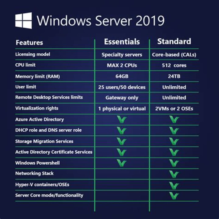 Does windows server 2019 essentials require cals?