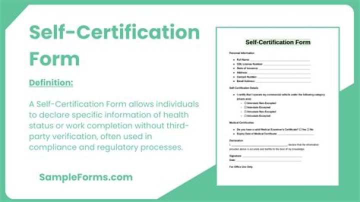 For how long can you self certify?