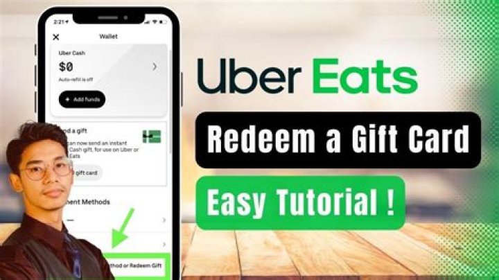 How do I redeem my uber eats gift card?