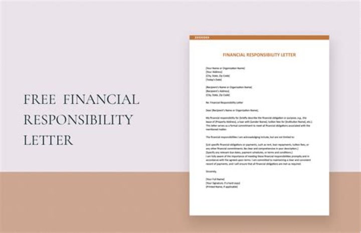 How do I write a financial responsibility letter?
