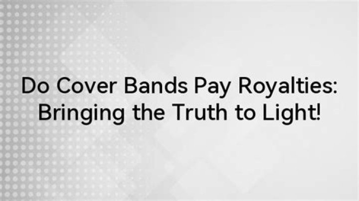 How do tribute bands pay royalties?