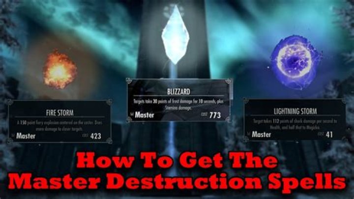 How do you get master spells in Skyrim?