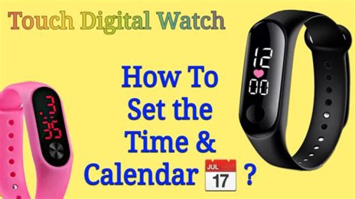 How do you set a digital watch with one button?