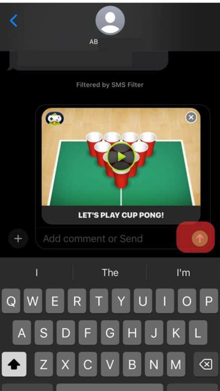 How do you win the Cup pong on iPhone?