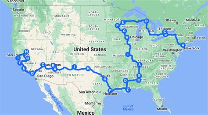 How far is New York from California?