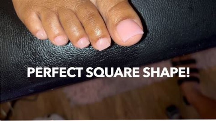 How to file your toes square?