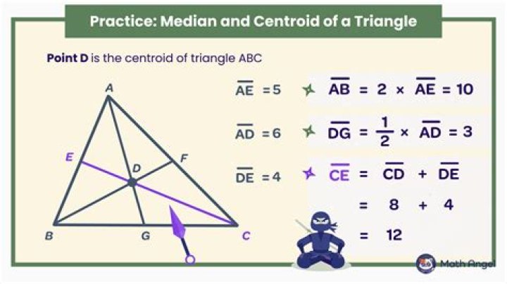 How to find the centroid of a triangle using medians?