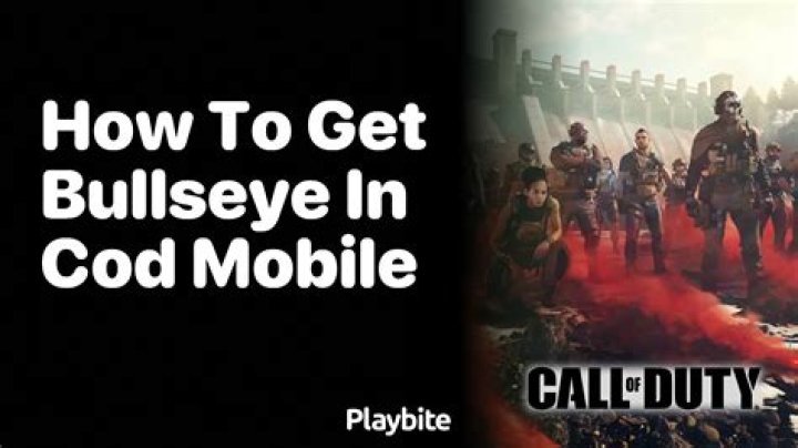 How to get bullseye medal in cod mobile?