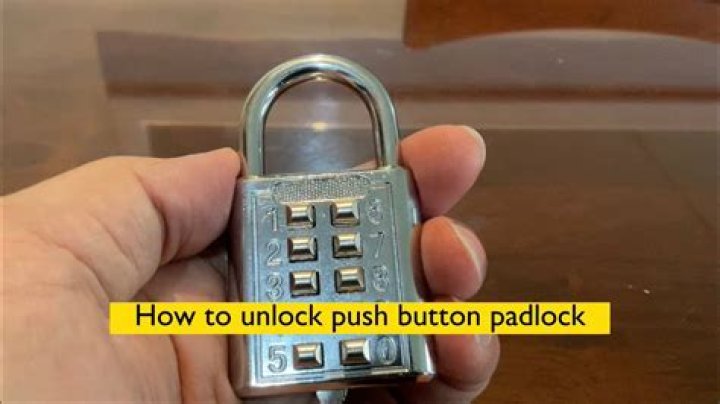 How to open a padlock without breaking it?
