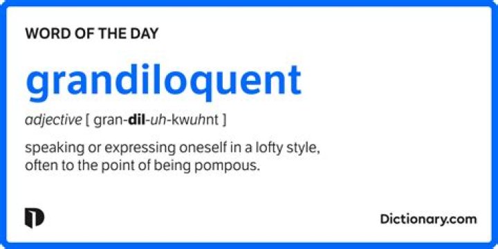 How to use the word grandiloquent in a sentence?