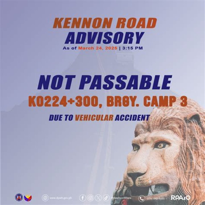 Is kennon road passable?