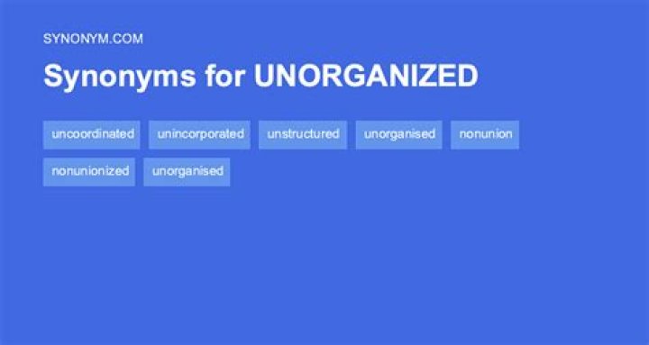 Is unorganized a real word?
