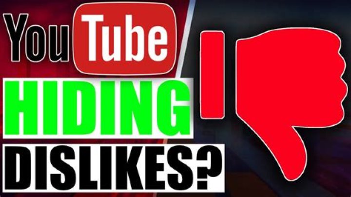 Is youtube hiding dislikes?