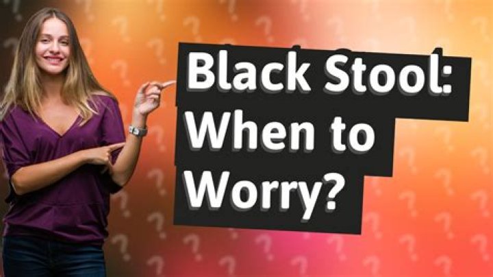 Should i be concerned about black stool?