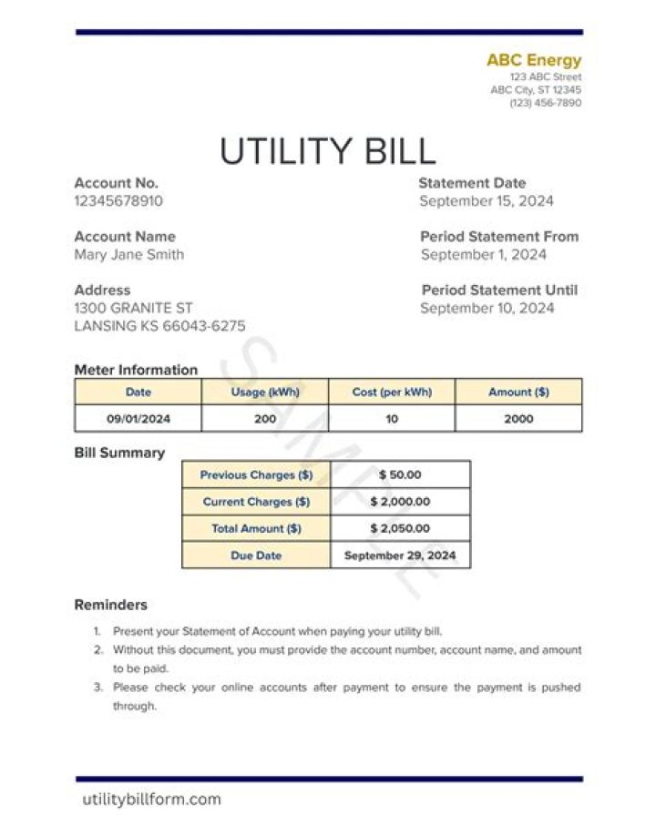 Should utility bills be in joint names?
