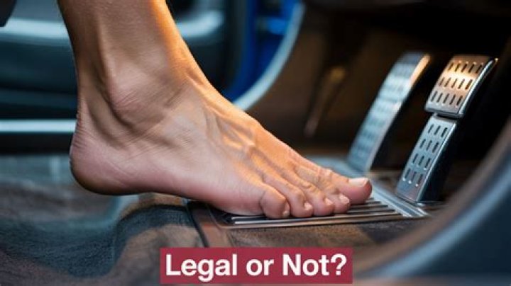 Was it illegal to drive barefoot?