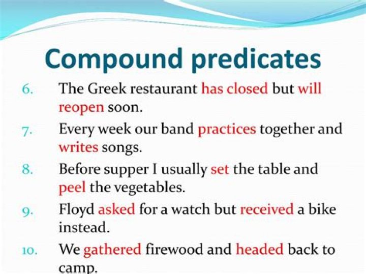 What are compound predicates?