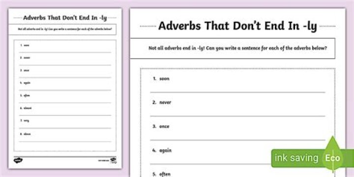 What are some adverbs that don't end in ly?
