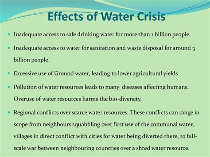 What are the effects of unwise use of resources?