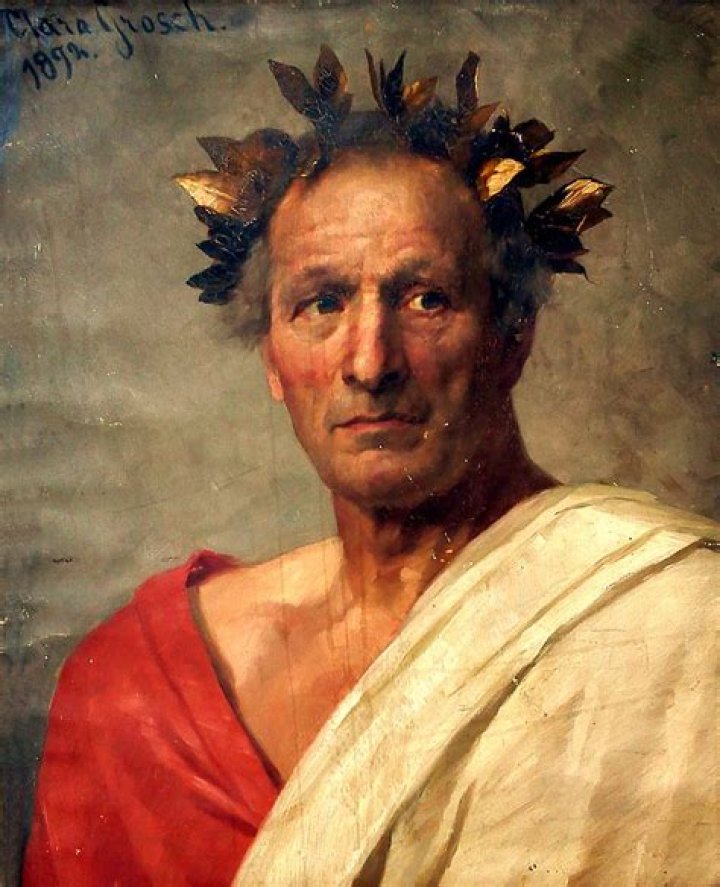 What color was Julius Caesar's eyes?