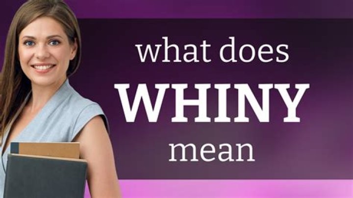 What does a whiny cry mean?